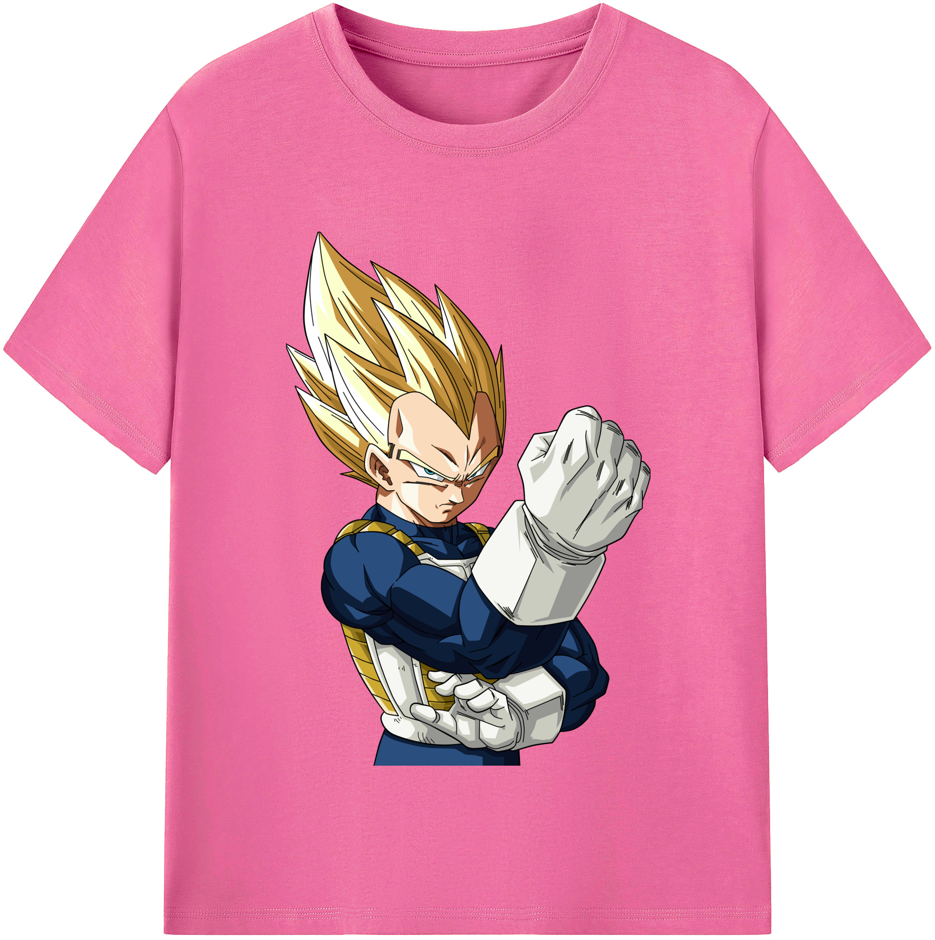 （画像用） ドラゴンボール ベジータ四世（Bejīta Yonsei）DRAGON BALL Vegeta IV レディースカジュアルプリントTシャツ（綿100％）